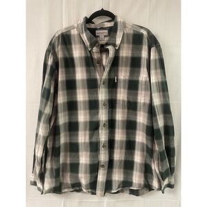 Carhartt  Long Sleeve Shirt Cotton Earth Tone Greens  ButtonUp  XL  14806‎ #15